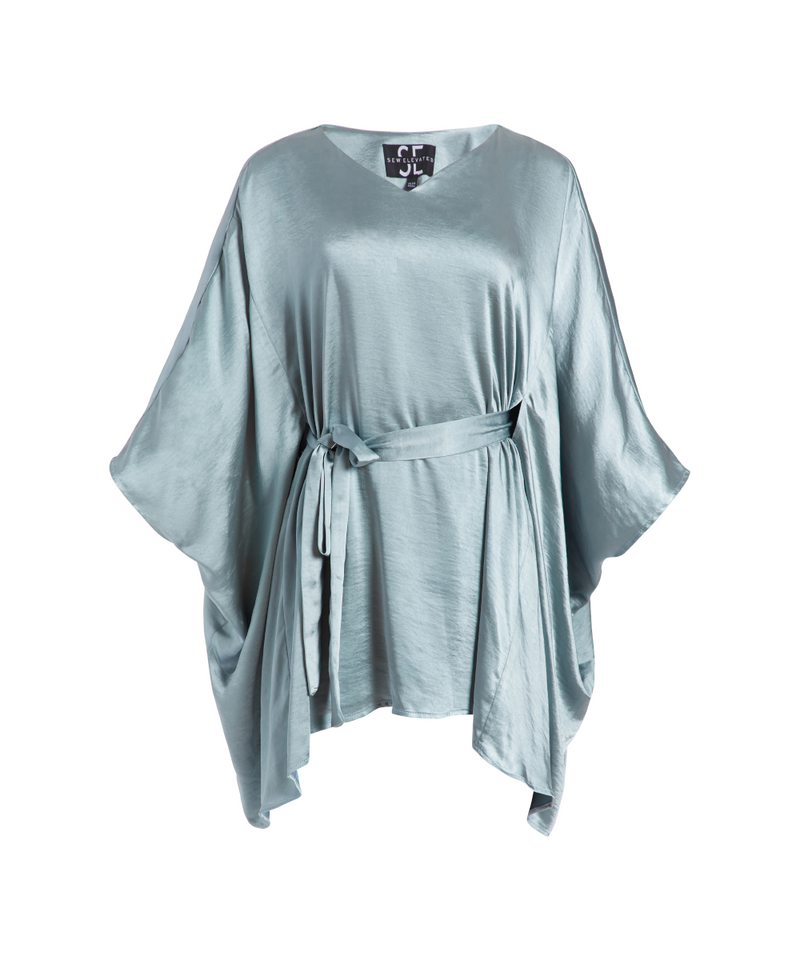 Alma Tunic in Blue Ice by Sew Elevated