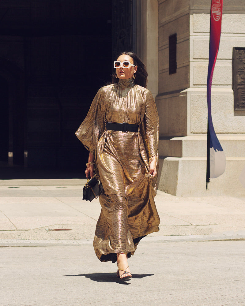 Shakira Maxi Gown - liquid gold Sew Elevated Shakira Maxi Gown - liquid gold Sew Elevated